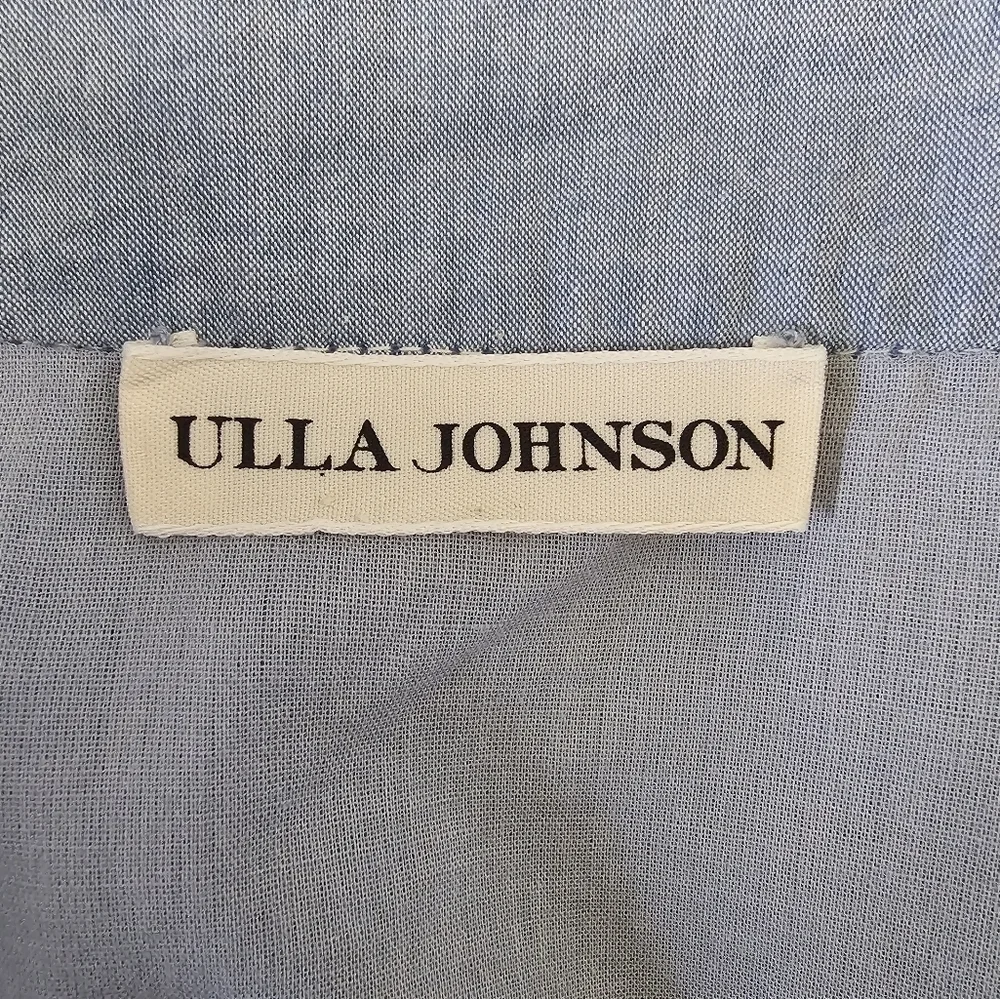 Ulla Johnson Tiered Ella Embroidered Cotton Poplin Mini Skirt
